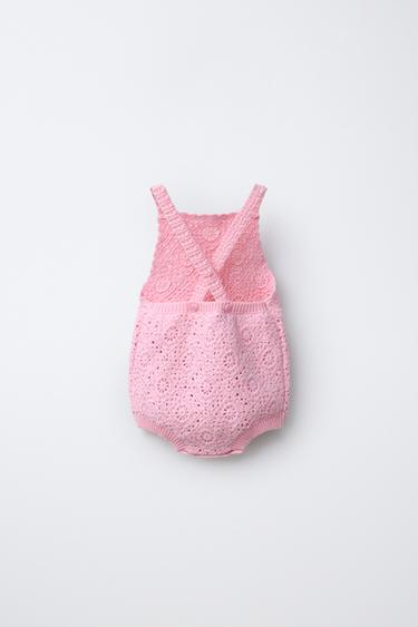 BODY FLEURS CROCHET UNI - Rose de Zara - Image 1