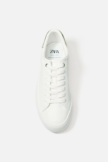 Zara CONTRAST SNEAKERS - White