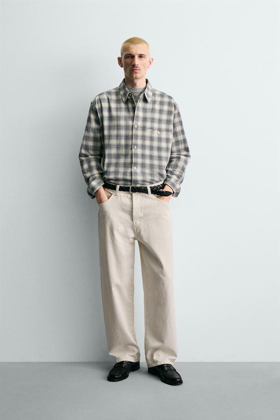 PLAID BOXY FIT SHIRT