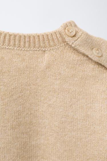 KNIT BEARS SWEATER - camel by Zara - Image 3