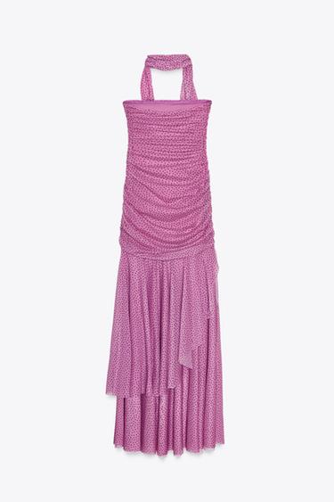 ROBE FOULARD À POIS - Rose de Zara - Image 6