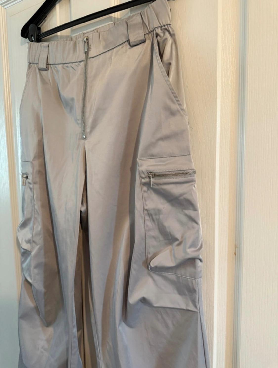 SATIN TROUSERS WITH ZIPS - Image 2