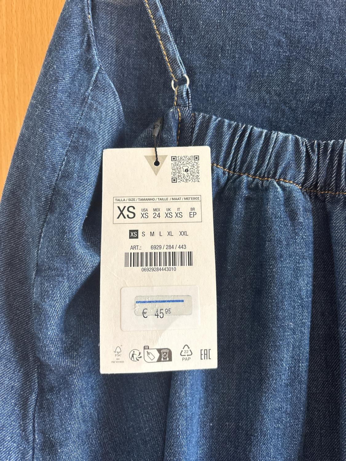 TRF FLOWING DENIM DRESS - Image 3
