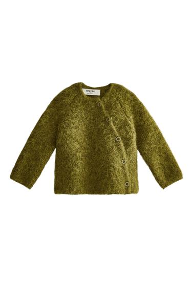 CHAQUETA BEBÉ ALPACA - Verde de Zara