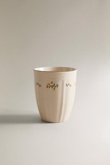 MUG PORCELAINE FLORAL - Crème de Zara - Image 4
