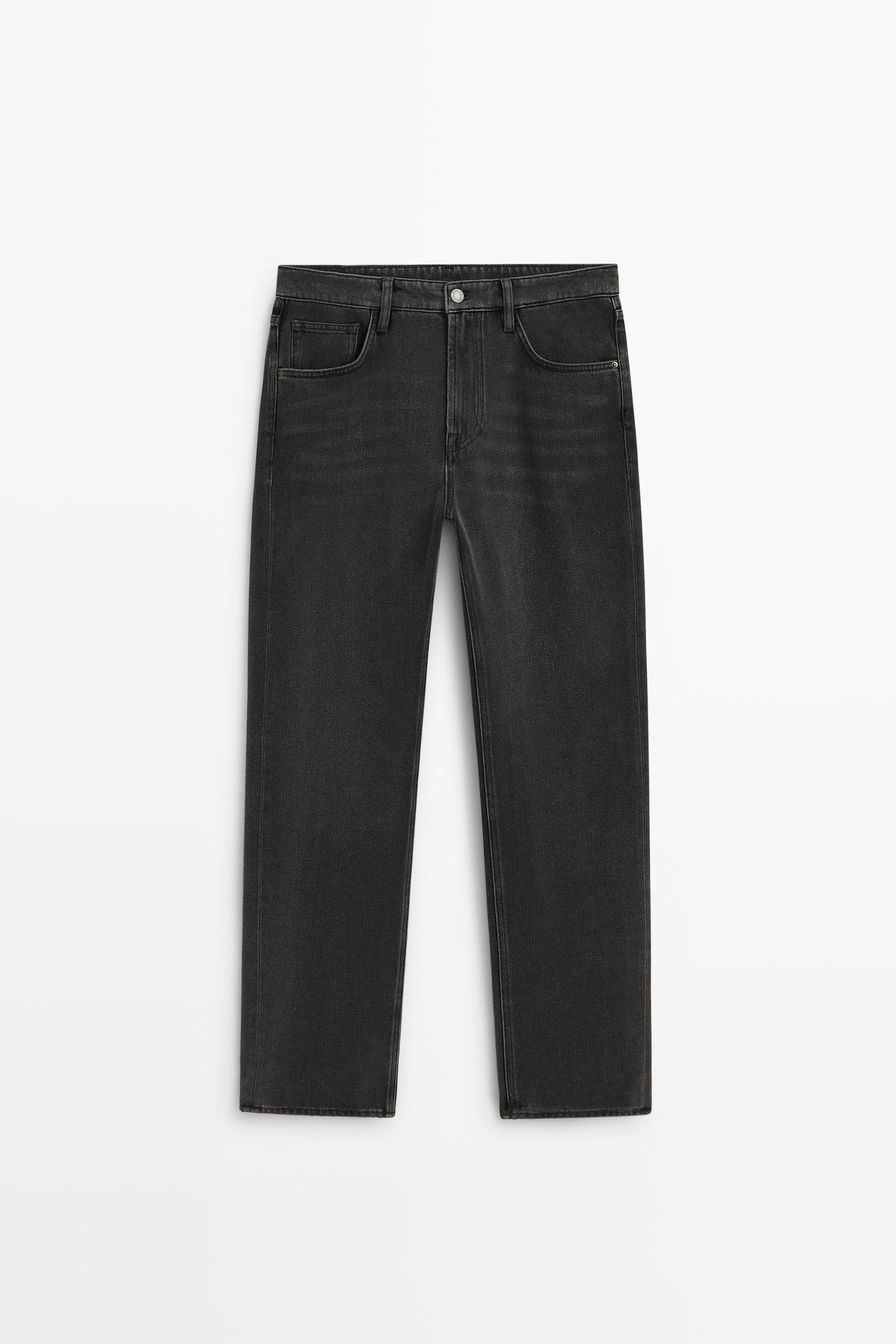 Tapered-fit jeans — Gray