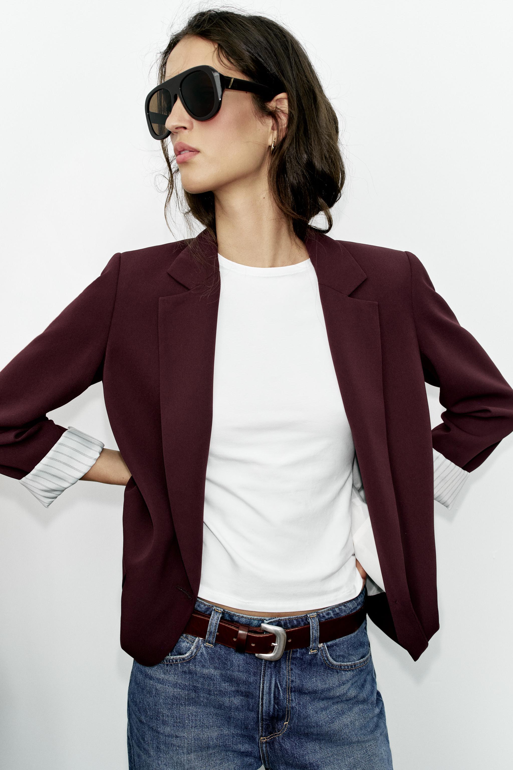 VESTE À ÉPAULETTES ET POIGNETS IMPRIMÉS