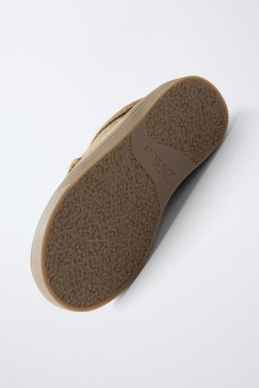 LEATHER SHOES - Sand Brown by Zara - Image 6