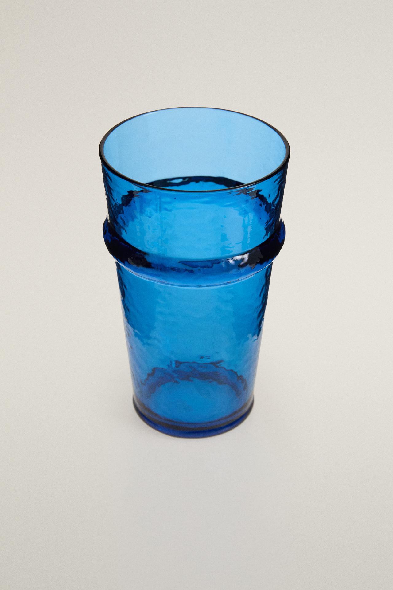 ACRYLIC SOFT DRINK TUMBLER — Blue