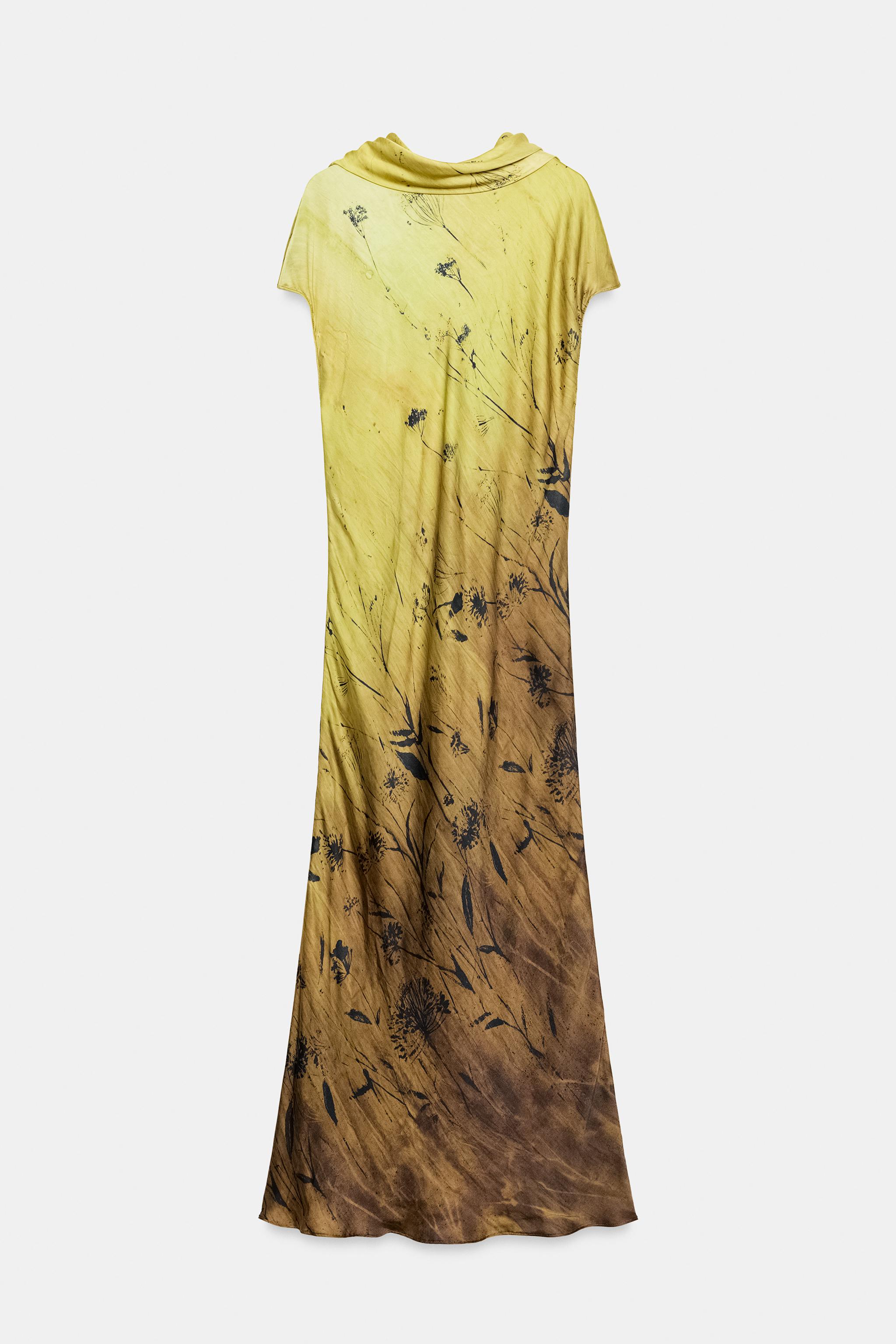 Женские платья Zara ZW COLLECTION PRINTED DRESS — фото 7