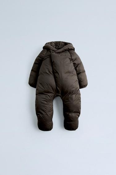 PLAIN CONVERTIBLE ONE-PIECE SUIT - Dark brown by Zara