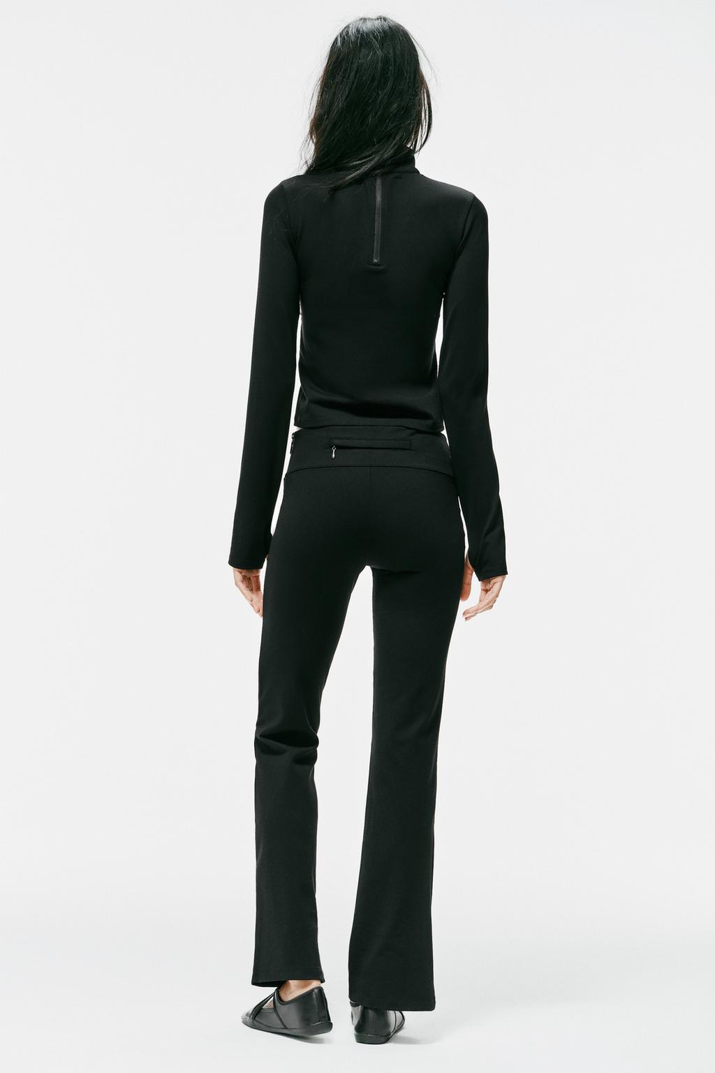 STRETCH FLARE TROUSERS