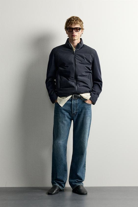 CONTRAST PUFFER JACKET - Navy blue by Zara - Image 0