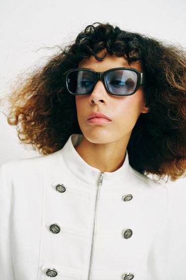 VESTE COL MONTANT BOUTONS - Blanc cassé de Zara - Image 3