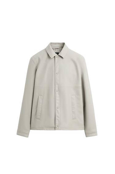 FAUX LEATHER JACKET