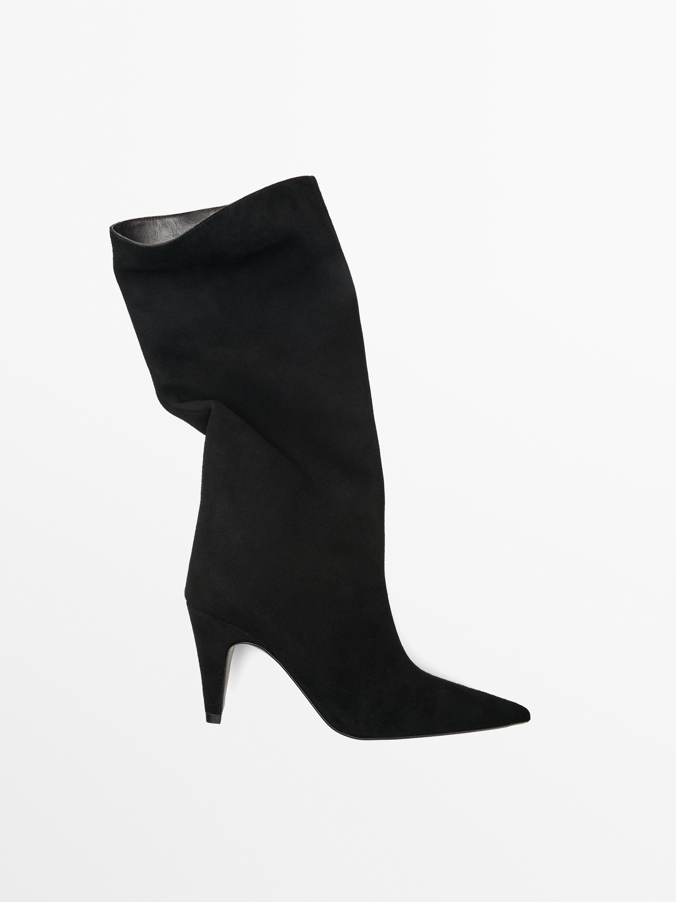 Heeled suede boots - Studio