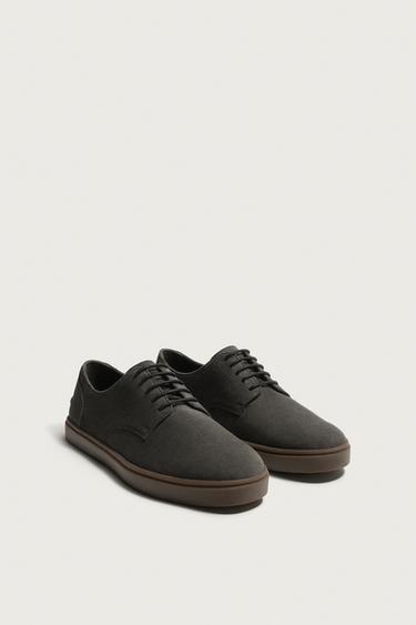 CASUAL LACE-UP SHOES — Gray 2