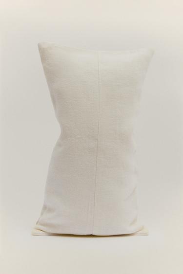 CUSHION COVER WITH STITCHING - Ecru by Zara