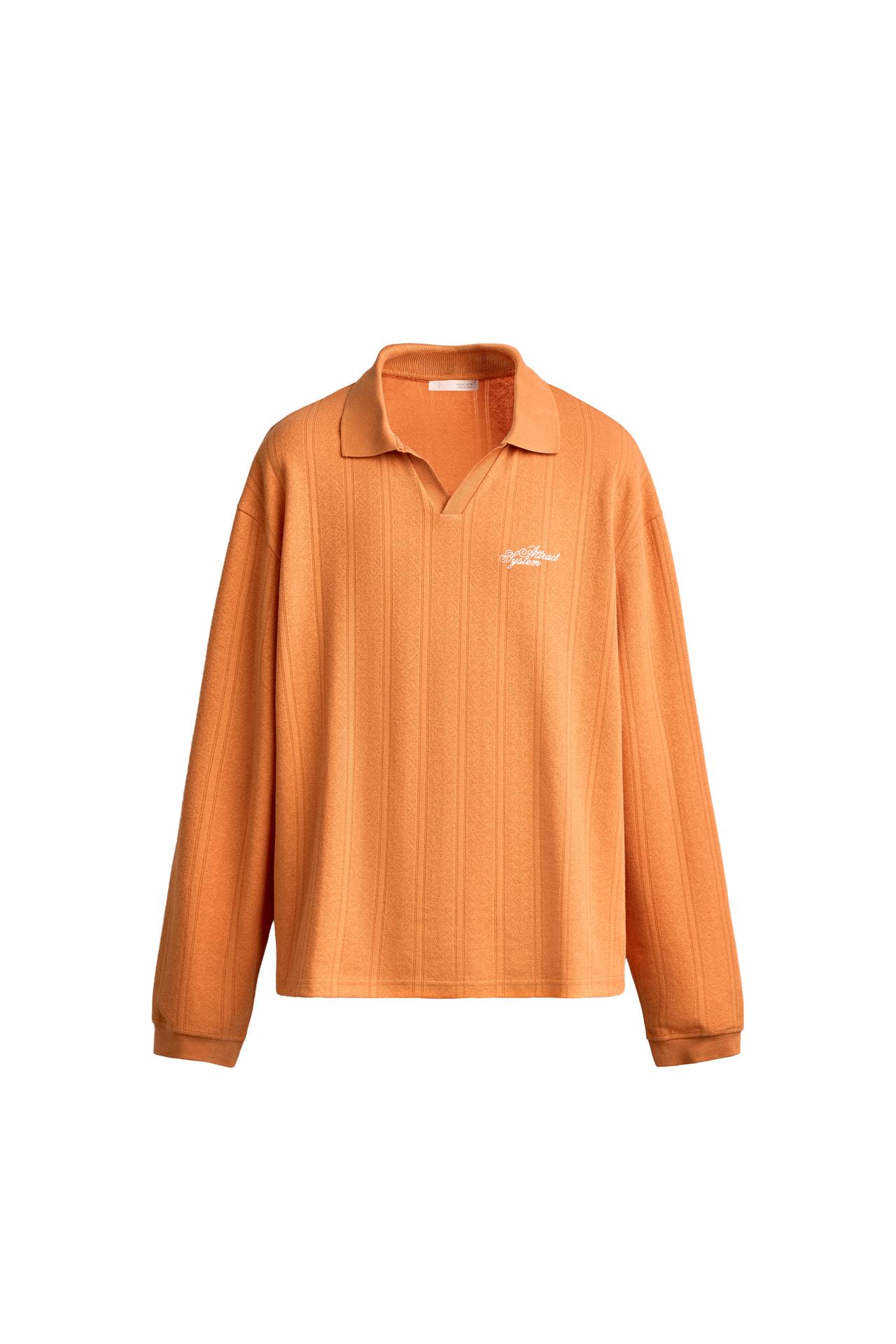 JACQUARD POLO SHIRT WITH EMBROIDERED TEXT