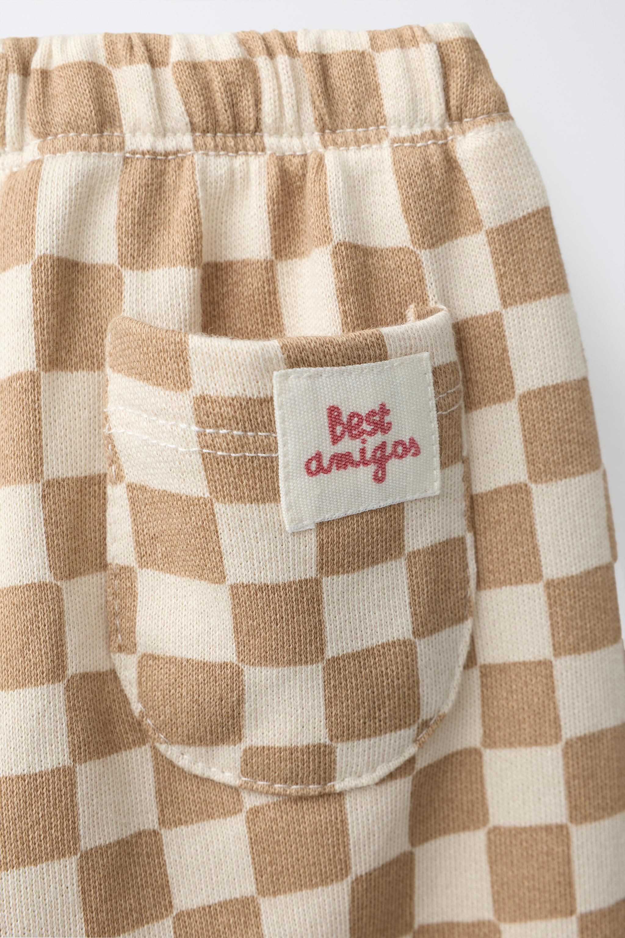 PANTALON BAGGY À DAMIER