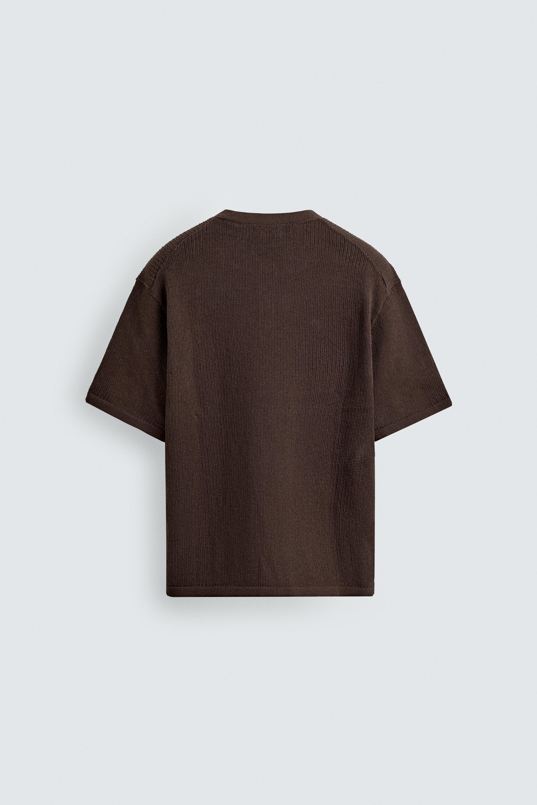 KNIT HENLEY SHIRT COTTON - LINEN