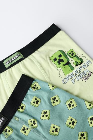 6-14 YEARS/ TWO-PACK OF MINECRAFT © MOJANG AB. ™ BOXERS - Lime by Zara - Image 5