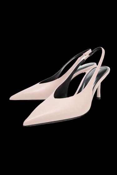 HIGH-HEEL SLINGBACK SHOES - Pink by Zara