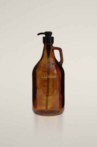 GLASS DETERGENT BOTTLE - Brown by Zara - Image 0