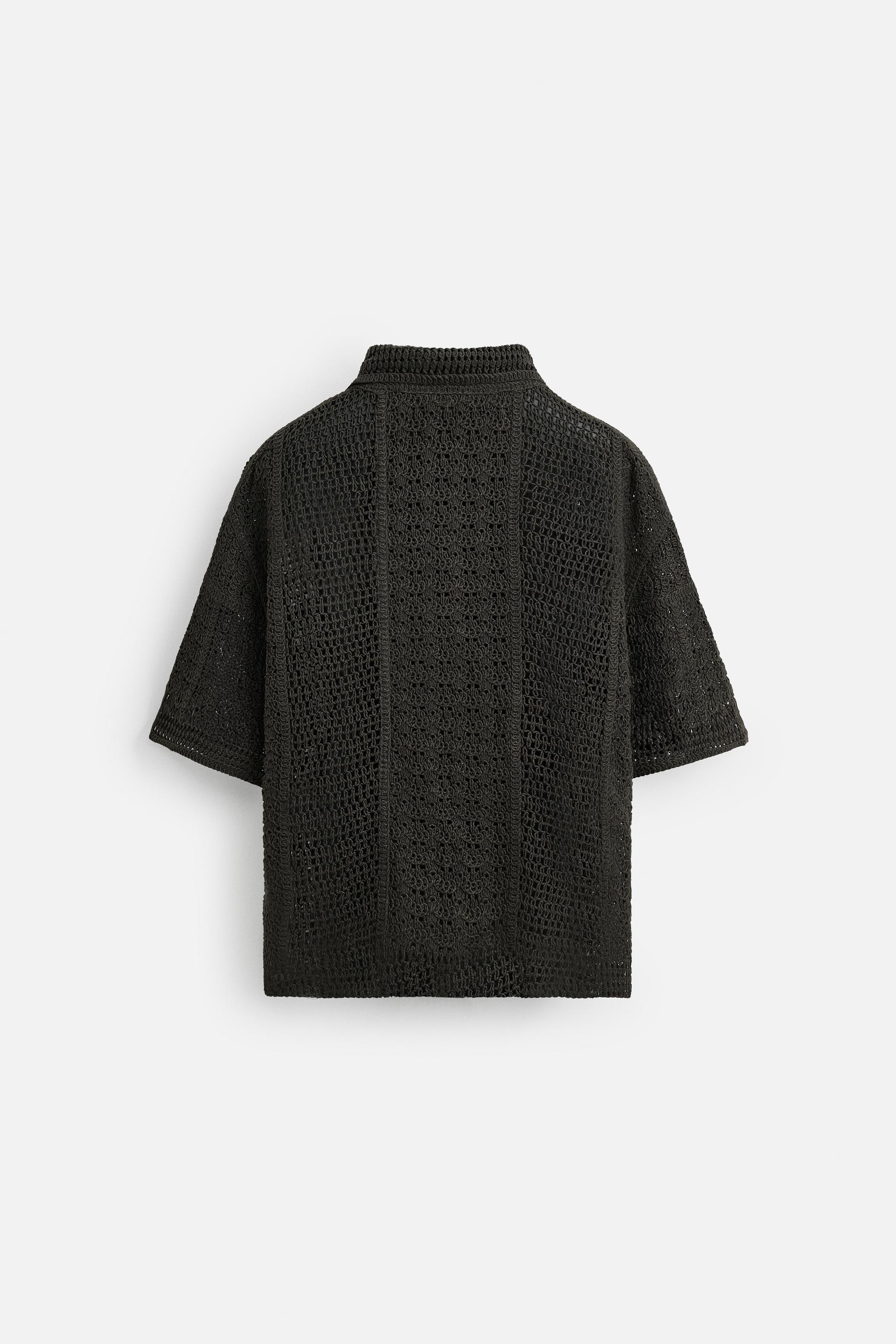 CHEMISE POLO STRUCTURE CROCHET
