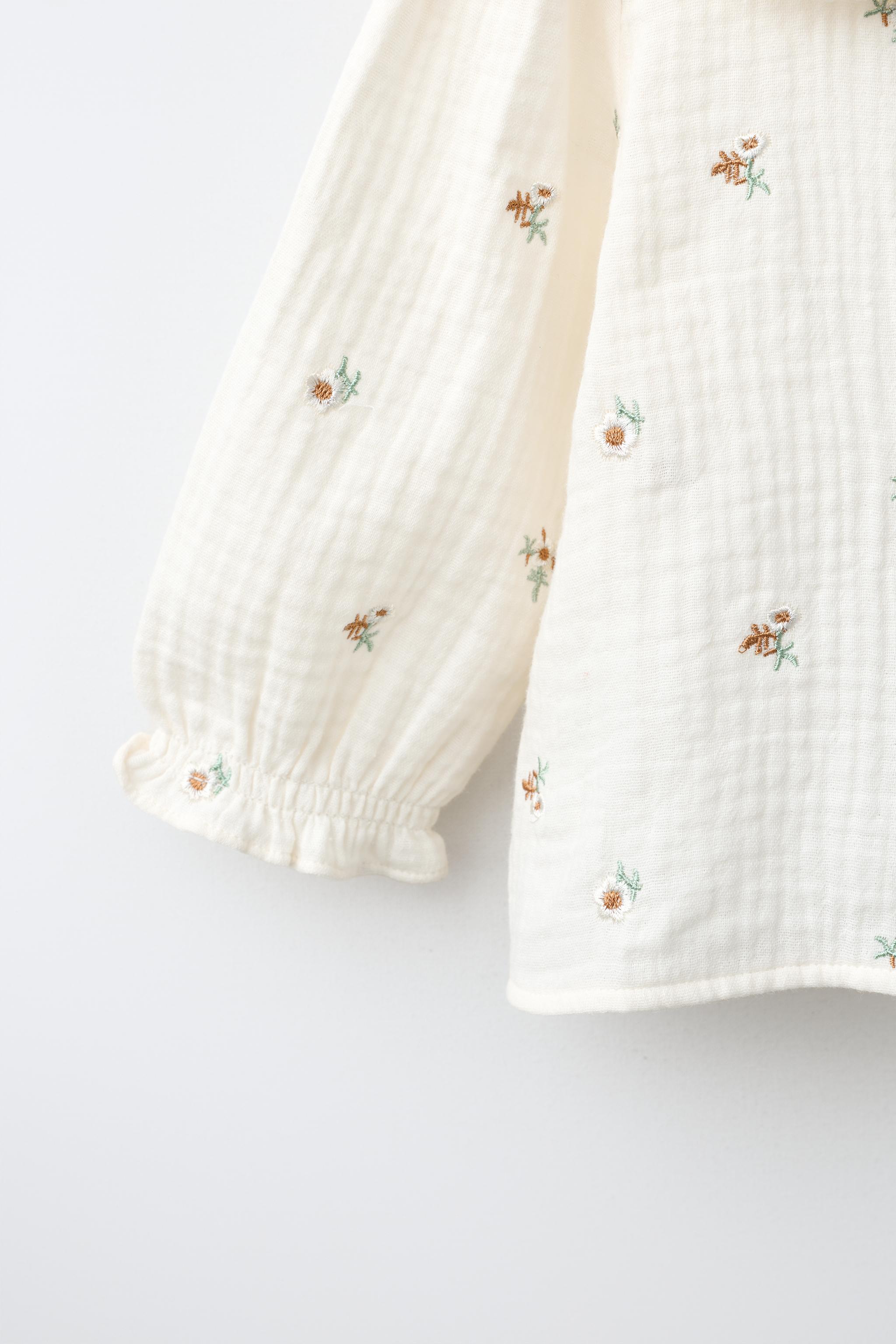 EMBROIDERED FLORAL TEXTURE SHIRT