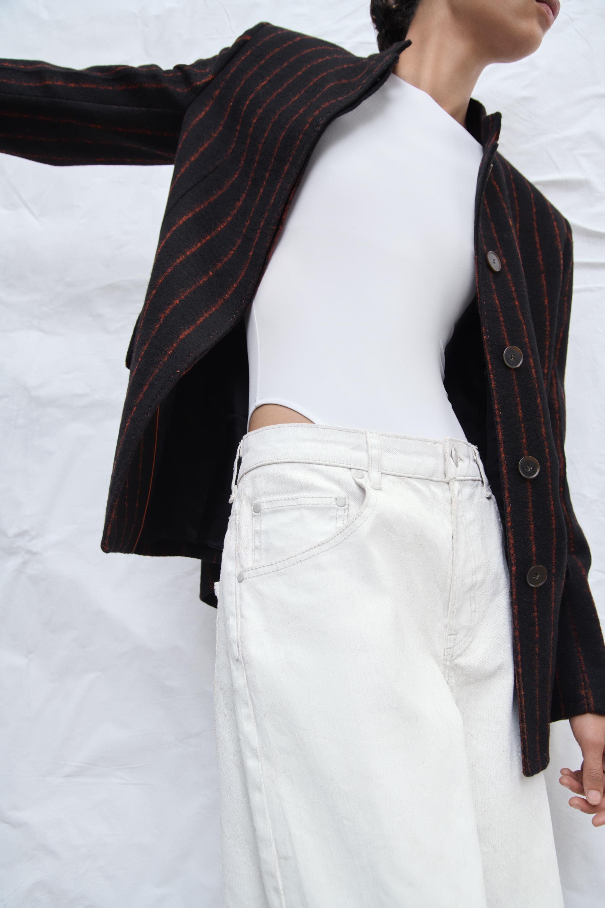ZW COLLECTION LIMITED EDITION WOOL BLEND BLAZER - BLACK