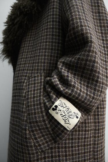 MANTEAU À CARREAUX BIMATIÈRE HARRY LAMBERT FOR ZARA X DISNEY - Marron de Zara - Image 7