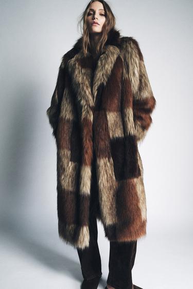 PATCHWORK FAUX FUR COAT ZW COLLECTION LIMITED EDITION - Multicoloured by Zara - Image 0