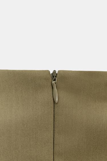 TOP BOTONES - Khaki de Zara