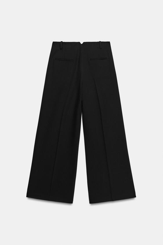 ZW COLLECTION PLEATED TROUSERS - Black by Zara - Image 6