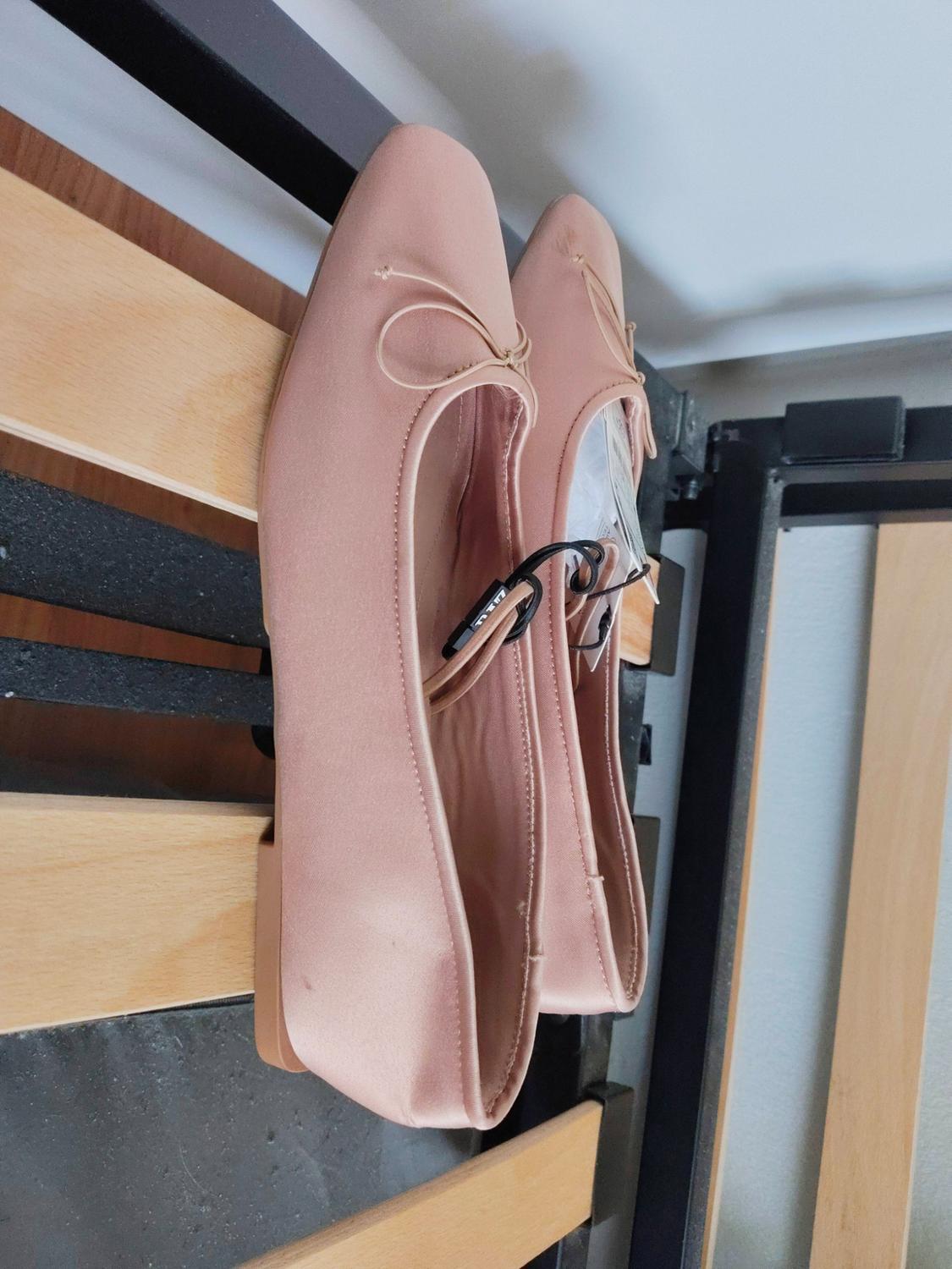 SATIN BALLET FLATS WITH BOW DETAIL - Image 3