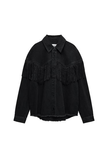 FRINGED DENIM JACKET