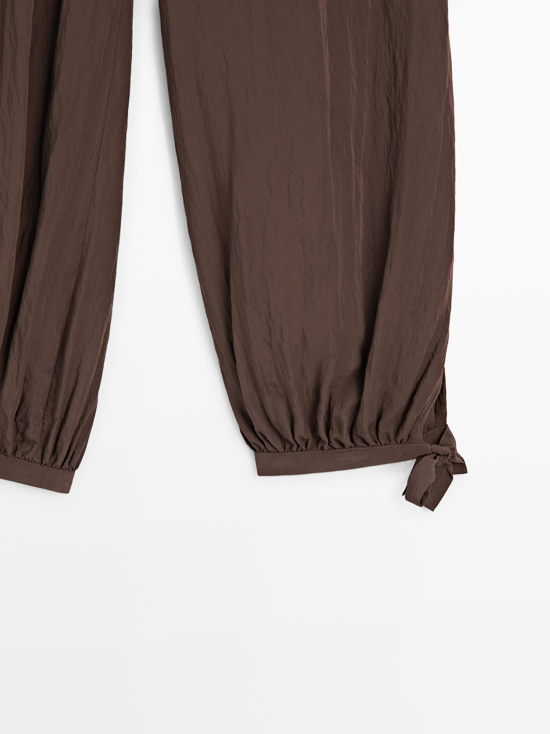 flowing draped pants
