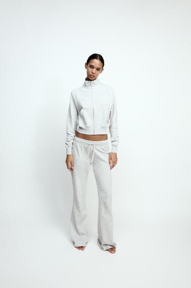 ZIP-UP FLARED TRACKSUIT - Anthracite Grey by Zara