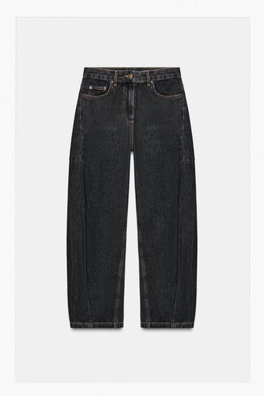 JEAN ZW COLLECTION ANKLE BALLOON TAILLE NORMALE - Noir de Zara