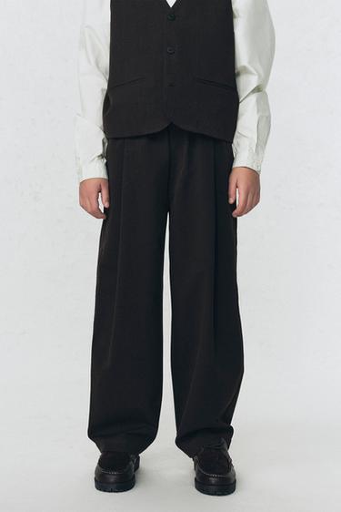 SOSHIOTSUKI x ZARA SUIT TROUSERS - Brown / Taupe by Zara - Image 3