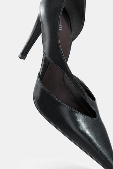 CHAUSSURES À TALONS ASYMÉTRIQUES - Noir de Zara - Image 5