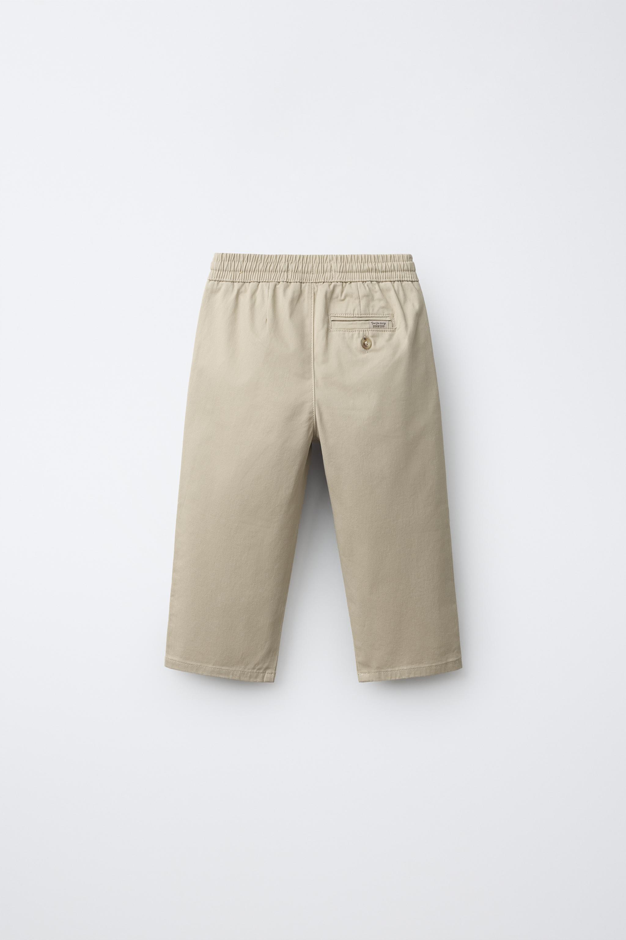 JOGGER CHINO TROUSERS — Beige