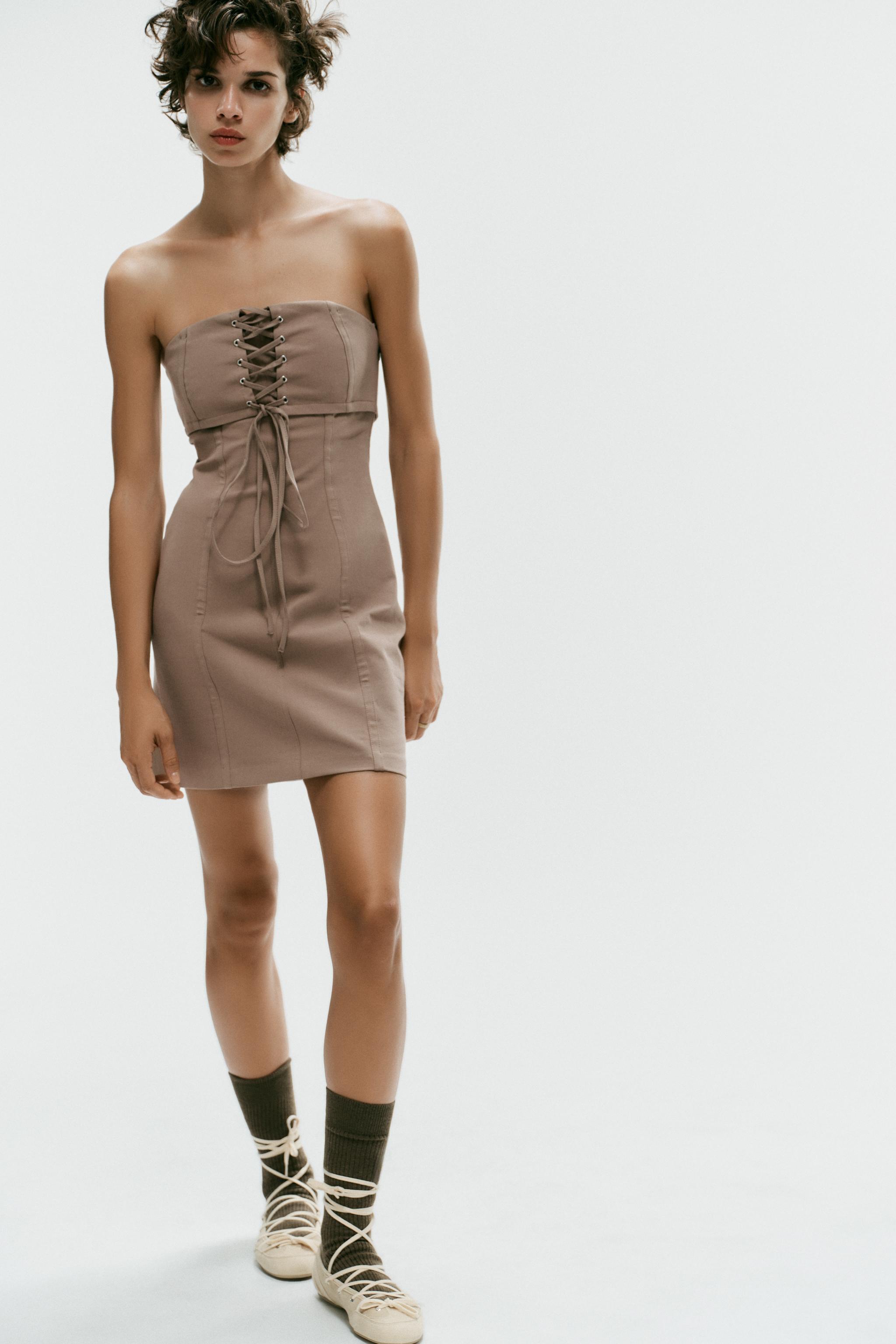 STRAPPY OFF-THE-SHOULDER MINI DRESS