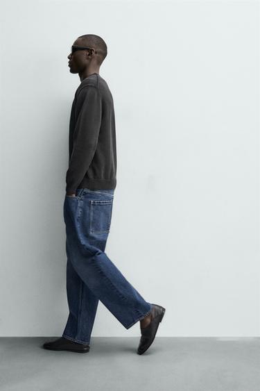 JEAN TAPERED WIDE FIT - Bleu de Zara - Image 5