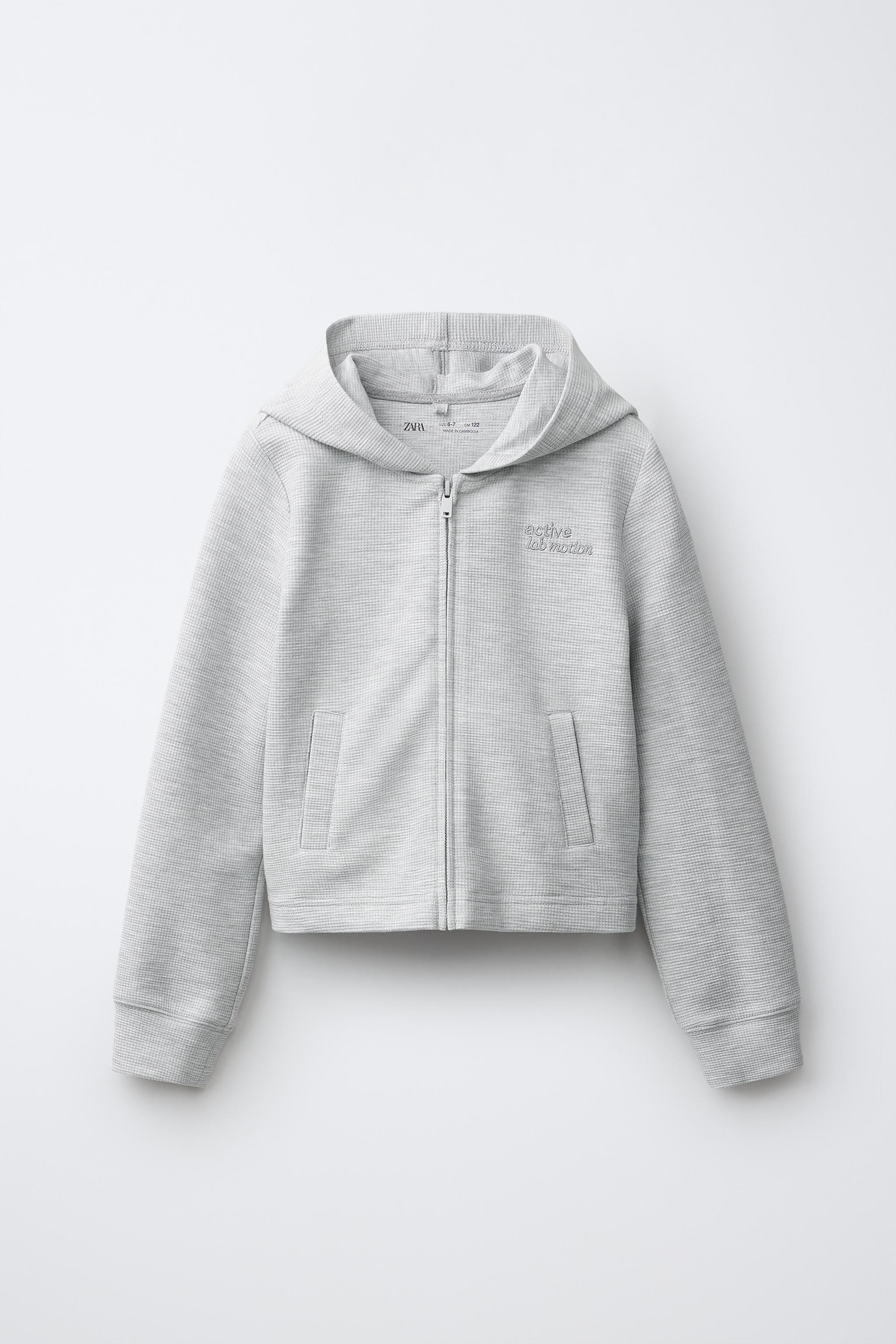 VESTE DE GYM AVEC CAPUCHE WAFFLE