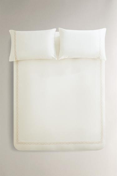 HOUSSE DE COUETTE SATIN BRODÉE - Cave de Zara - Image 2