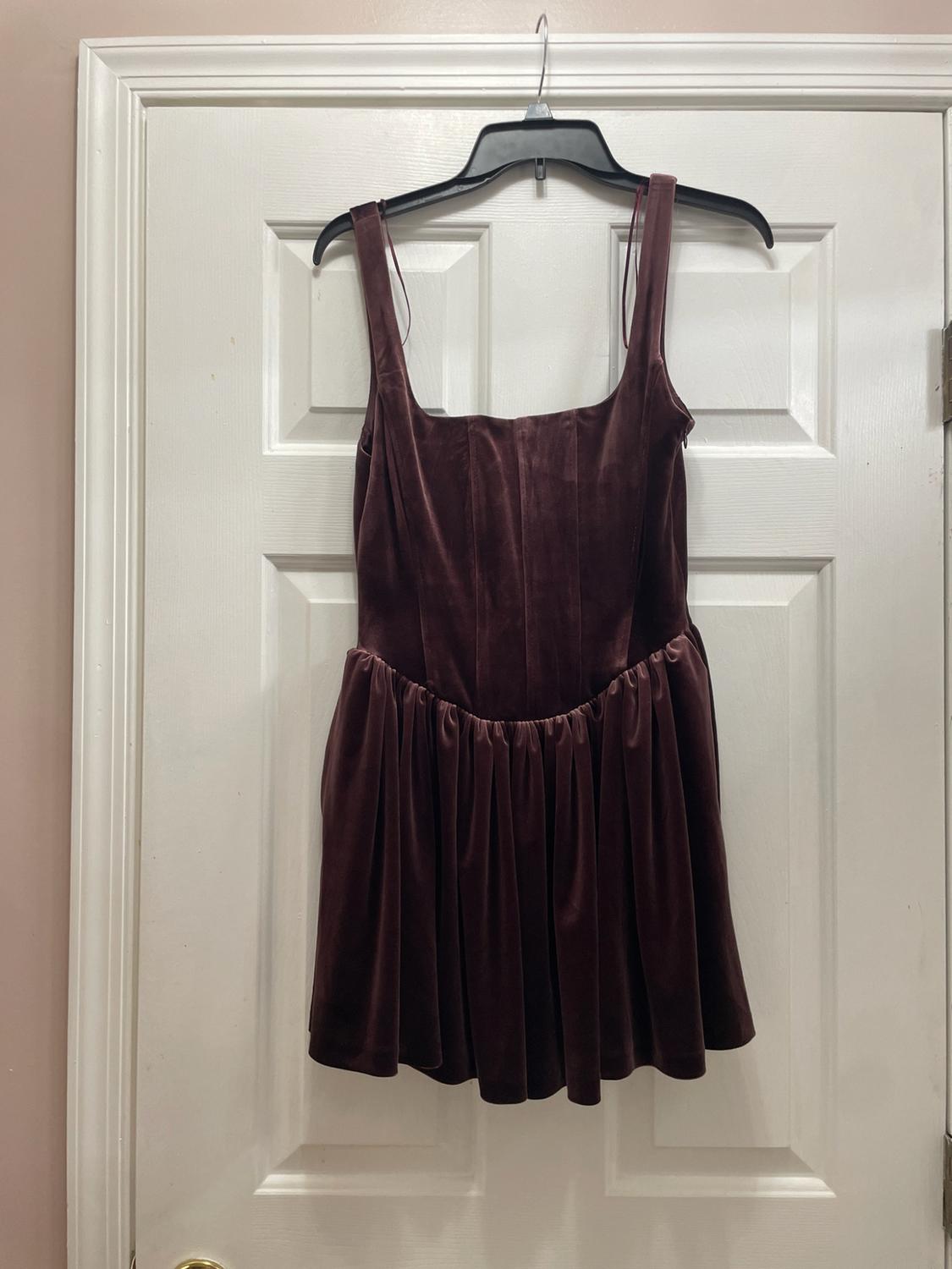 VELVET CORSET STYLE DRESS - Image 3
