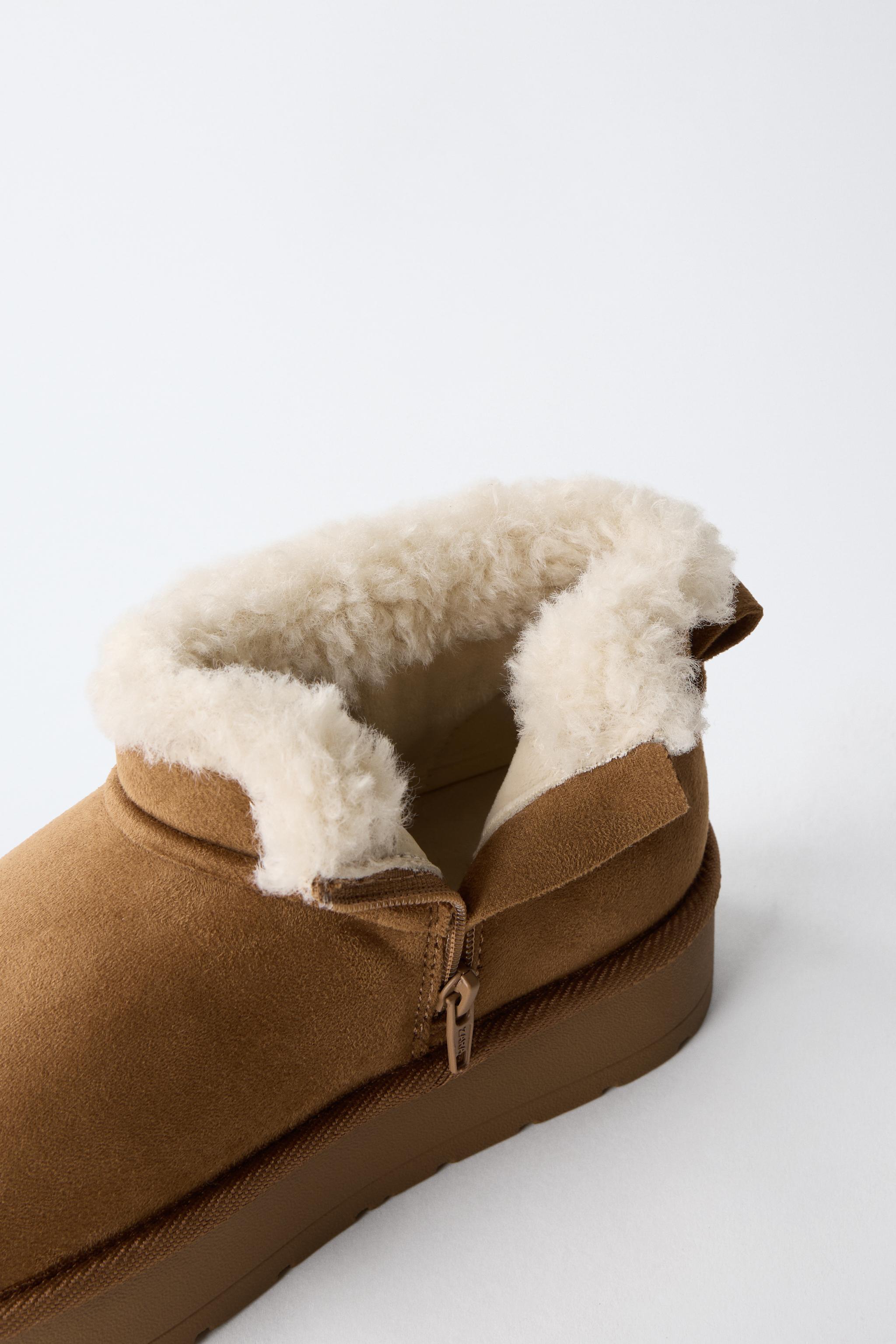 BOTTINES BRODÉES À PLATEFORME DOUBLÉES