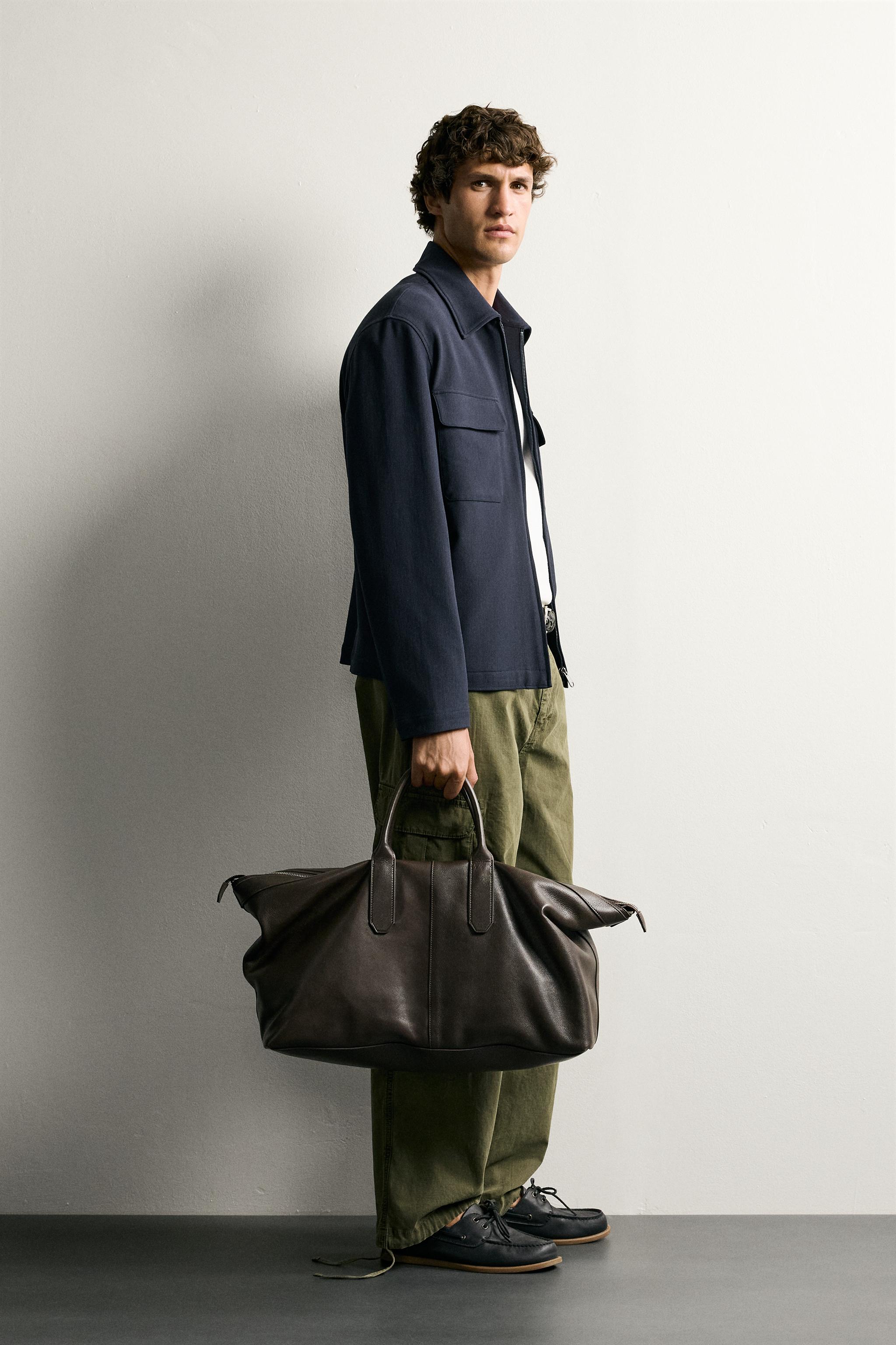 Zara REGULAR FIT FERMUARLI İNCE CEKET görsel 4
